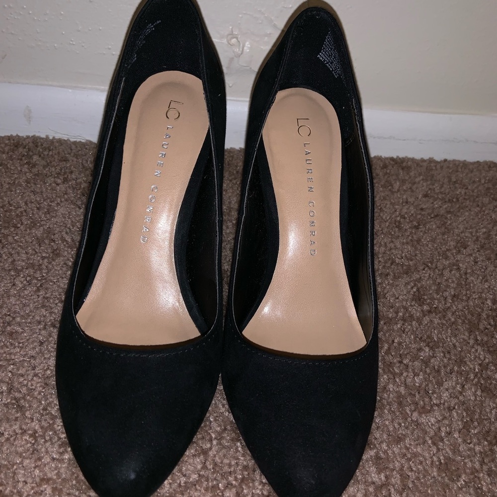 LC Lauren Conrad black heels size 7